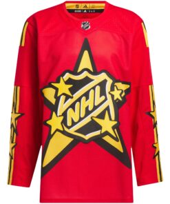 Men's 2024 NHL All-Star Game adidas x drew house Red Primegreen Authentic Jersey