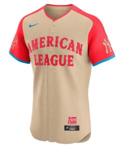 Men's American League Aaron Judge Nike Cream 2024 MLB All-Star Game Elite Player Jersey