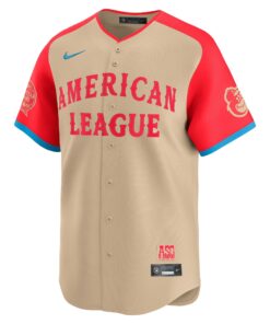 Men's American League Adley Rutschman Nike Cream 2024 MLB All-Star Game Limited Player Jersey