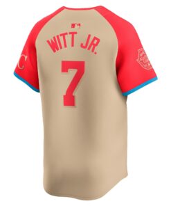 Men's American League Bobby Witt Jr. Nike Cream 2024 MLB All-Star Game Limited Player Jersey