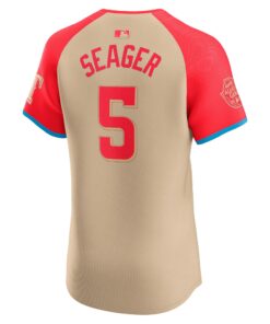 Men's American League Corey Seager Nike Cream 2024 MLB All-Star Game Elite Player Jersey