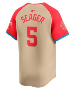 Men's American League Corey Seager Nike Cream 2024 MLB All-Star Game Limited Player Jersey