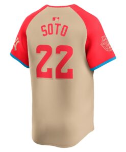 Men's American League Juan Soto Nike Cream 2024 MLB All-Star Game Limited Player Jersey