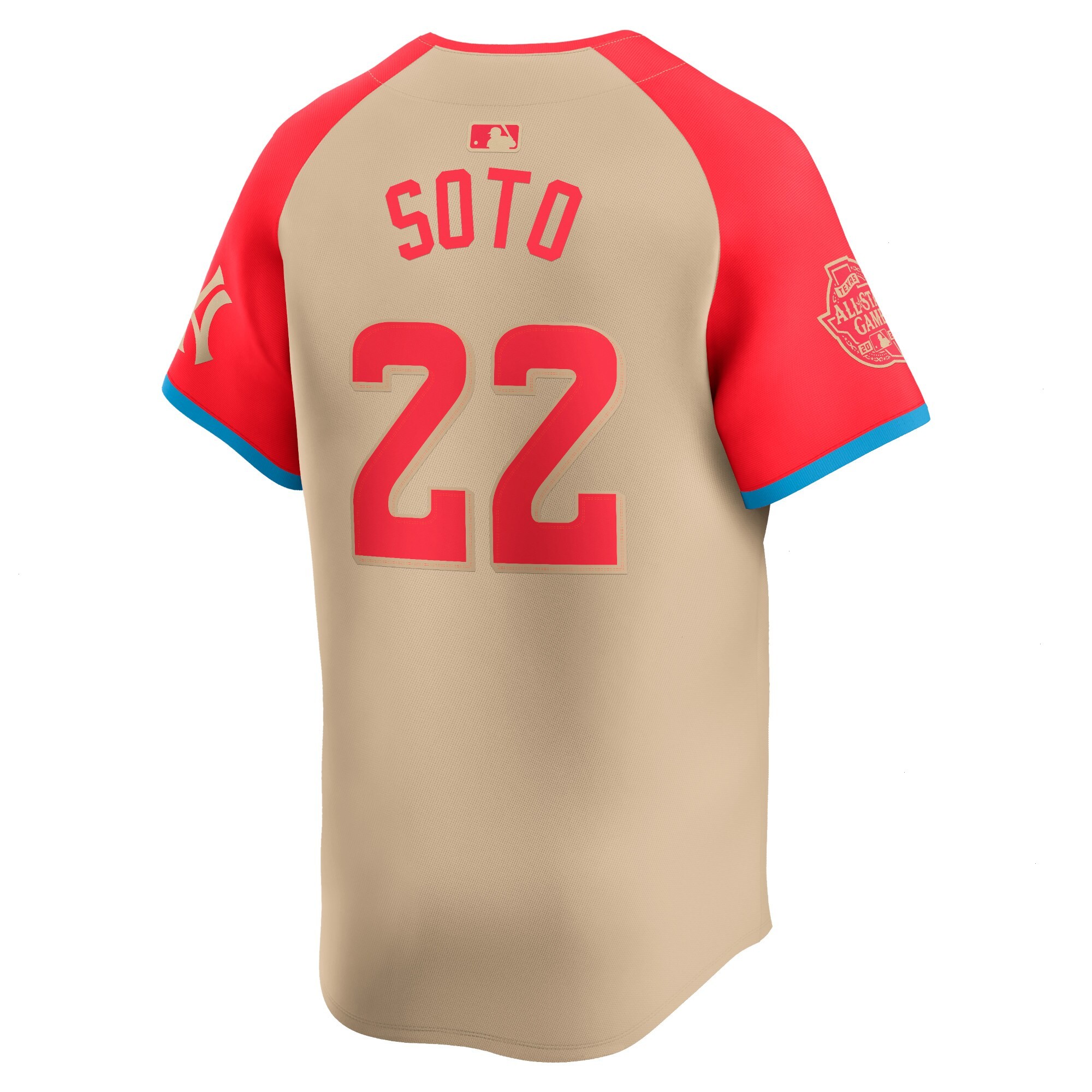 Men's American League Juan Soto Nike Cream 2024 MLB All-Star Game Limited Player Jersey