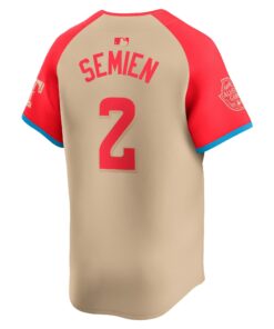 Men's American League Marcus Semien Nike Cream 2024 MLB All-Star Game Limited Player Jersey