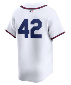 Men's Atlanta Braves Nike White 2024 Jackie Robinson Day Home Limited Jersey