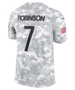 Men's Atlanta Falcons Bijan Robinson Nike Arctic Camo 2024 Salute to Service Limited Jersey