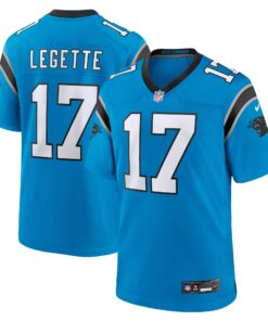 Men's Carolina Panthers Xavier Legette Nike Blue Alternate Game Jersey