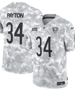 Men's Chicago Bears Walter Payton Nike Arctic Camo 2024 Salute to Service Retired Player Limited Jersey
