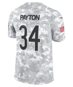 Men's Chicago Bears Walter Payton Nike Arctic Camo 2024 Salute to Service Retired Player Limited Jersey