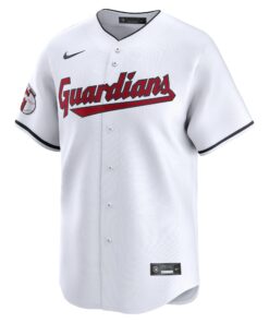Men's Cleveland Guardians Nike White 2024 Jackie Robinson Day Home Limited Jersey