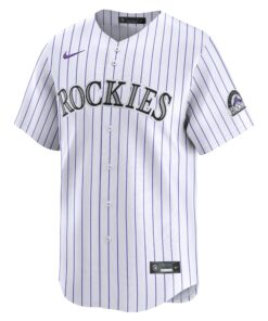 Men's Colorado Rockies Nike White 2024 Jackie Robinson Day Home Limited Jersey