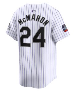 Men's Colorado Rockies Ryan McMahon Nike White 2024 MLB World Tour Mexico City Series Home Limited Player Jersey