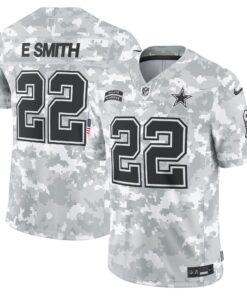 Men's Dallas Cowboys Emmitt Smith Nike Arctic Camo 2024 Salute to Service Retired Player Limited Jersey