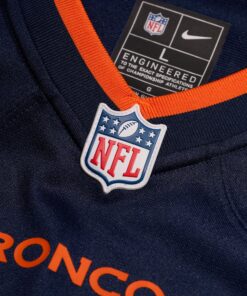 Men's Denver Broncos Bo Nix Nike Navy Alternate Game Jersey