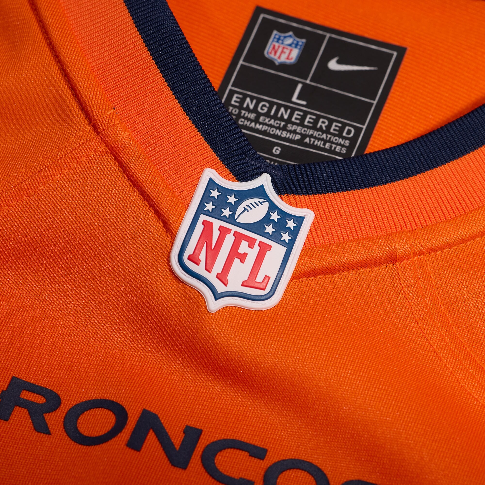 Men's Denver Broncos Bo Nix Nike Orange Player Game Jersey