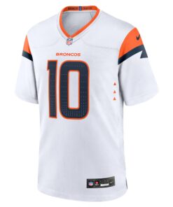 Men's Denver Broncos Bo Nix Nike White Game Jersey