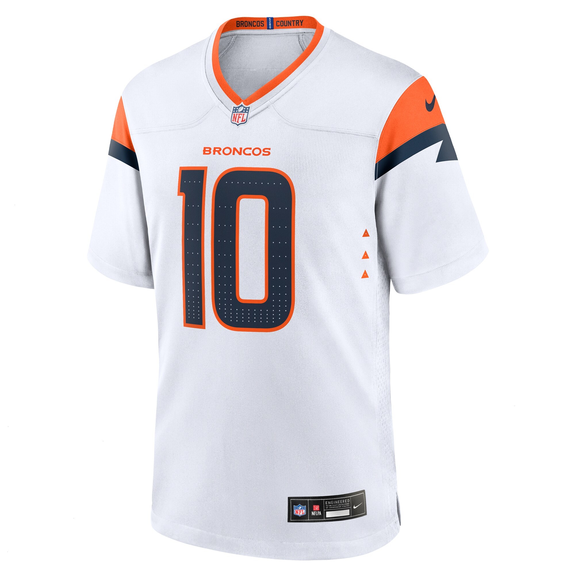 Men's Denver Broncos Bo Nix Nike White Game Jersey
