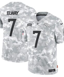 Men's Denver Broncos John Elway Nike Arctic Camo 2024 Salute to Service Retired Player Limited Jersey