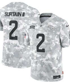 Men's Denver Broncos Patrick Surtain II Nike Arctic Camo 2024 Salute to Service Limited Jersey