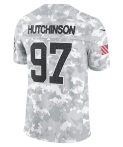 Men's Detroit Lions Aidan Hutchinson Nike Arctic Camo 2024 Salute to Service Limited Jersey
