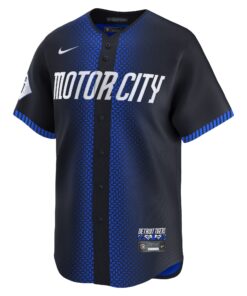 Men's Detroit Tigers Javier Baez Nike Navy 2024 City Connect Limited Jersey