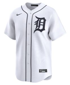 Men's Detroit Tigers Nike White 2024 Jackie Robinson Day Home Limited Jersey