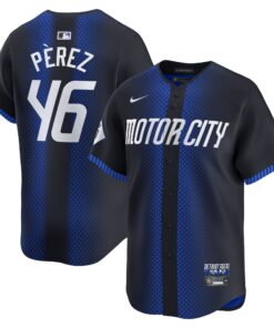 Men's Detroit Tigers Wenceel Perez Nike Navy 2024 City Connect Limited Jersey