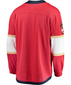 Men's Florida Panthers Fanatics Red Home 2024 Stanley Cup Champions Breakaway Jersey