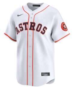 Men's Houston Astros Nike White 2024 Jackie Robinson Day Home Limited Jersey