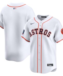 Men's Houston Astros Nike White 2024 MLB World Tour Mexico City Series Home Limited Jersey