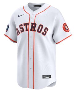 Men's Houston Astros Nike White 2024 MLB World Tour Mexico City Series Home Limited Jersey
