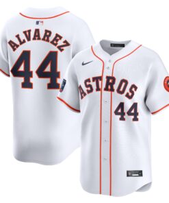 Men's Houston Astros Yordan Alvarez Nike White 2024 MLB World Tour Mexico City Series Home Limited Player Jersey