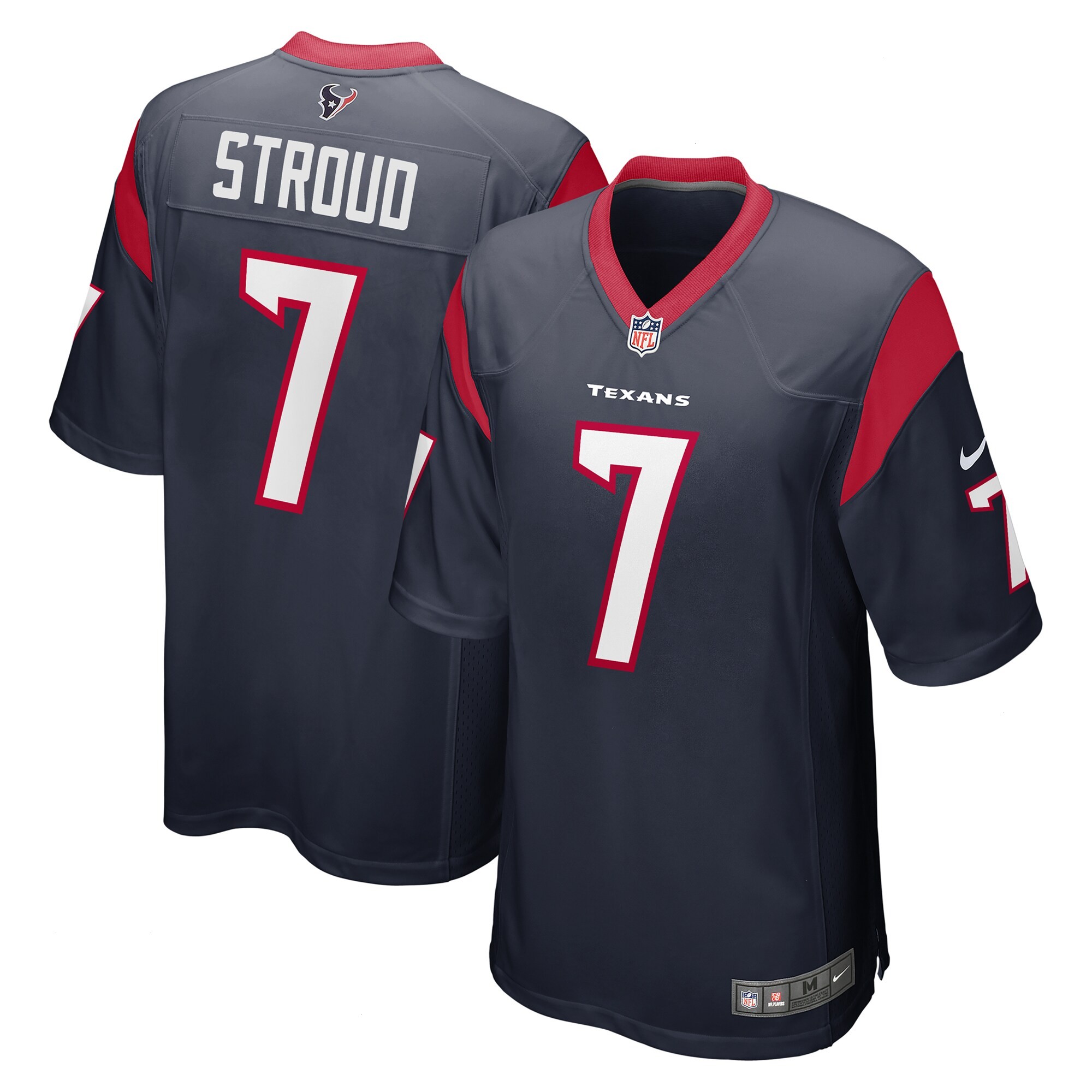 Men's Houston Texans C.J. Stroud Nike Navy Game Jersey