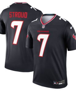 Men's Houston Texans C.J. Stroud Nike Navy Team Legend Player Performance Top