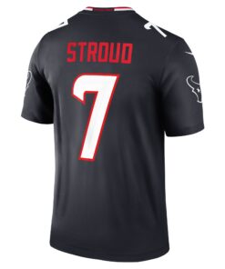 Men's Houston Texans C.J. Stroud Nike Navy Team Legend Player Performance Top
