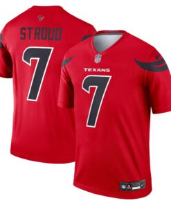 Men's Houston Texans C.J. Stroud Nike Red Alternate Legend Player Performance Top