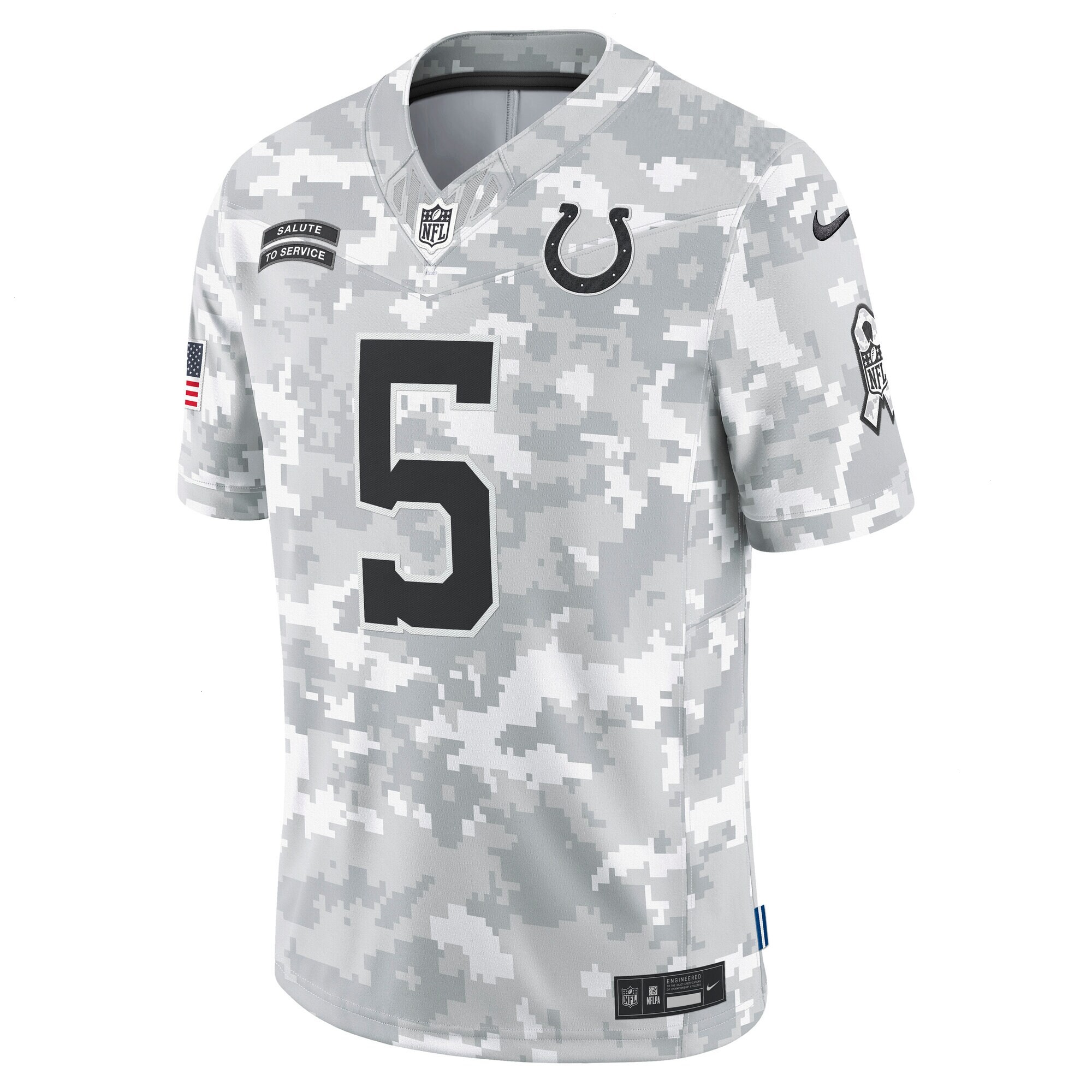 Men's Indianapolis Colts Anthony Richardson Nike Arctic Camo 2024 Salute to Service Limited Jersey