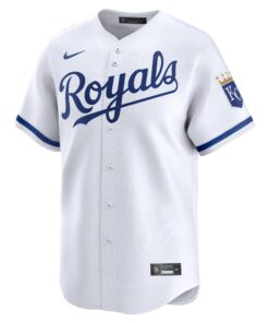 Men's Kansas City Royals Nike White 2024 Jackie Robinson Day Home Limited Jersey