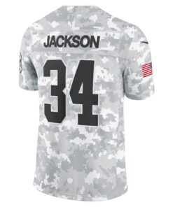 Men's Las Vegas Raiders Bo Jackson Nike Arctic Camo 2024 Salute to Service Retired Player Limited Jersey