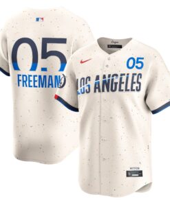 Men's Los Angeles Dodgers Freddie Freeman Nike Cream 2024 City Connect Limited Player Jersey
