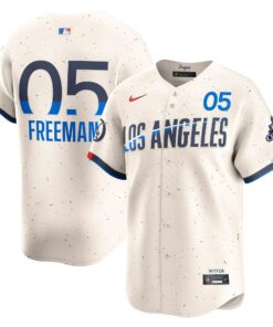 Men's Los Angeles Dodgers Freddie Freeman Nike Cream 2024 World Series Champions City Connect Limited Player Jersey