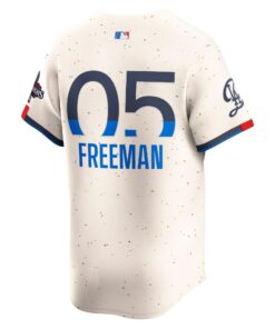 Men's Los Angeles Dodgers Freddie Freeman Nike Cream 2024 World Series Champions City Connect Limited Player Jersey