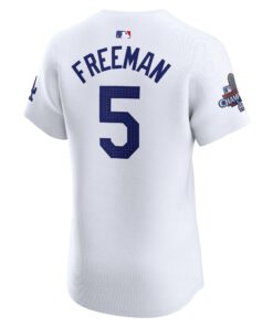Men's Los Angeles Dodgers Freddie Freeman Nike White 2024 World Series Champions Home Elite Player Jersey