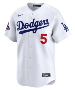 Men's Los Angeles Dodgers Freddie Freeman Nike White Home 2024 World Series Champions Limited Jersey