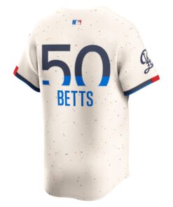 Men's Los Angeles Dodgers Mookie Betts Nike Cream 2024 City Connect Limited Player Jersey