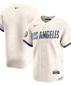 Men's Los Angeles Dodgers Nike Cream 2024 City Connect Limited Jersey