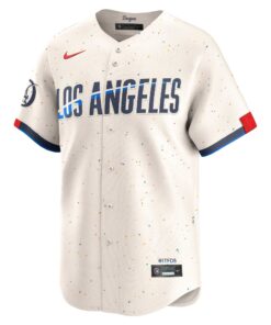 Men's Los Angeles Dodgers Nike Cream 2024 City Connect Limited Jersey