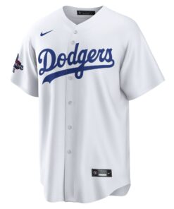 Men's Los Angeles Dodgers Nike White 2024 World Series Champions Home Custom Replica Jersey