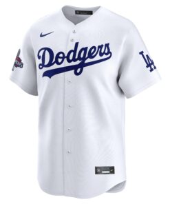 Men's Los Angeles Dodgers Nike White 2024 World Series Champions Home Limited Jersey